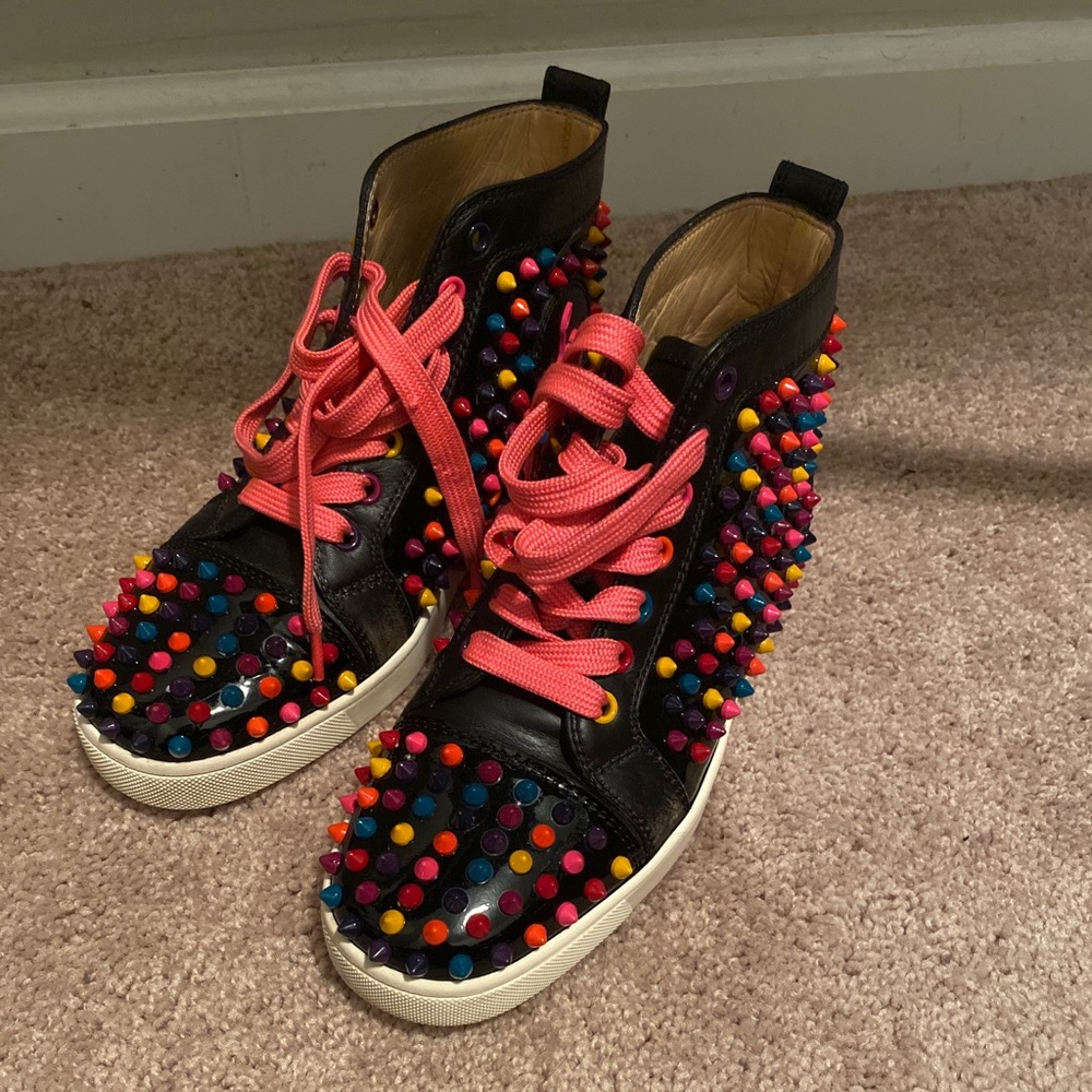 Women’s colorful louboutin sneakers
